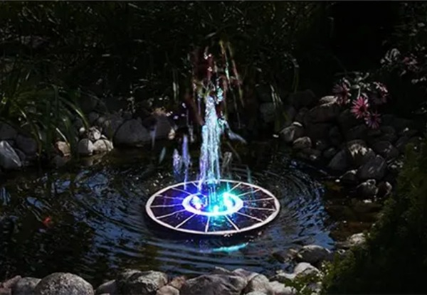 Solar Full Glass Fountain Panel with Battery & Rods