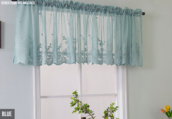 Lace Jacquard Short Curtain - Three Colours & Five Sizes Available