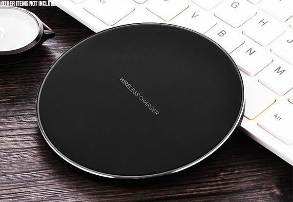 Ultra Slim Wireless Charger - Compatible with iPhone & Android