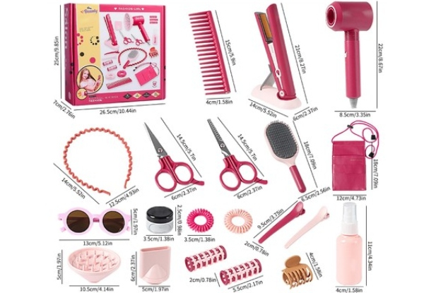 22-Piece Kids Beauty Toy Set