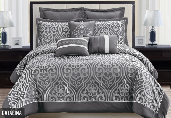 Eight-Piece Comforter Set - Three Styles & Two Sizes Available
