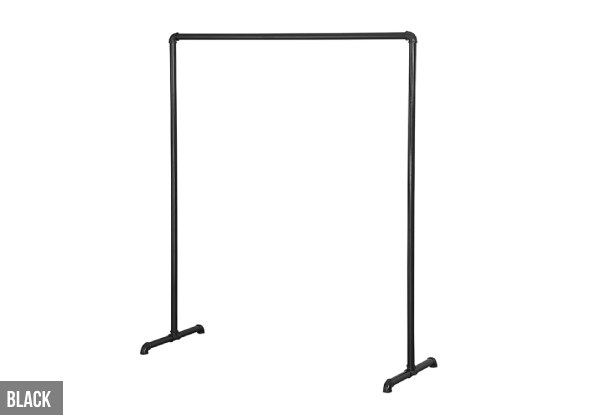 Industrial Freestanding Pipe Clothing Rack - Two Sizes & Two Colours Available