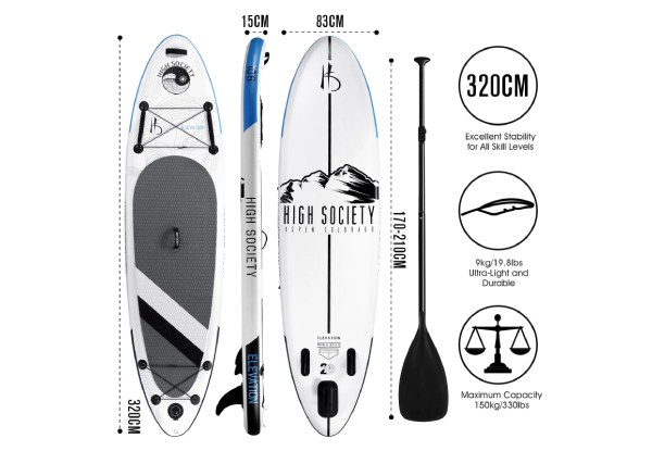 10.6ft Inflatable SUP Surfboard with Pump