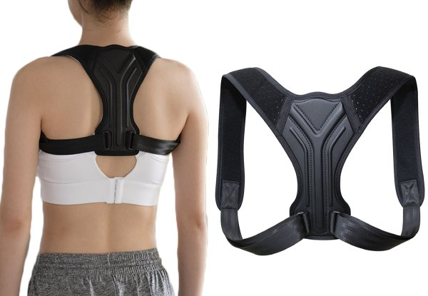 Adjustable Posture Correcting Back Brace - Five Sizes Available & Option for Two-Pack