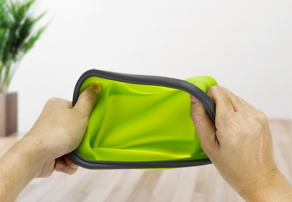 Space-Saving Silicone Folding Lunch Box Set of Three with Free Delivery - Options for Three Sizes Available