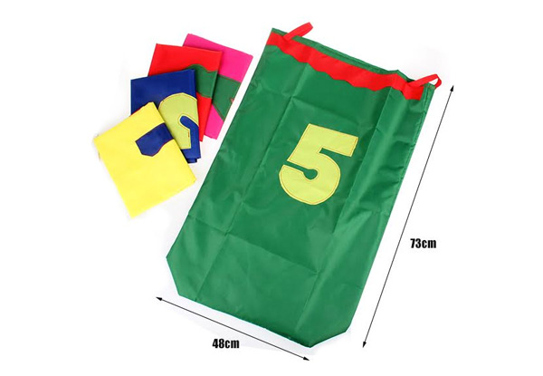 $25 for a Set of Five Numbered Sack Race Bags