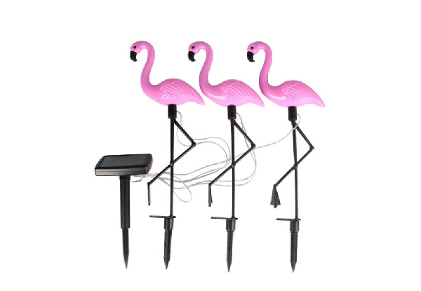 Flamingo Stake Garden Lights with Free Metro Delivery