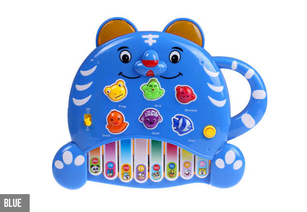 Kids' Musical Tiger Piano - Three Colours Available