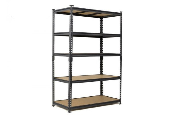 Five-Tier Garage Storage Shelf with Two Center Bars - 180x120x45cm