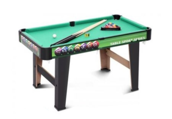 Four-in-One Games Table with Air Hockey, Pool, Foosball & Table Soccer