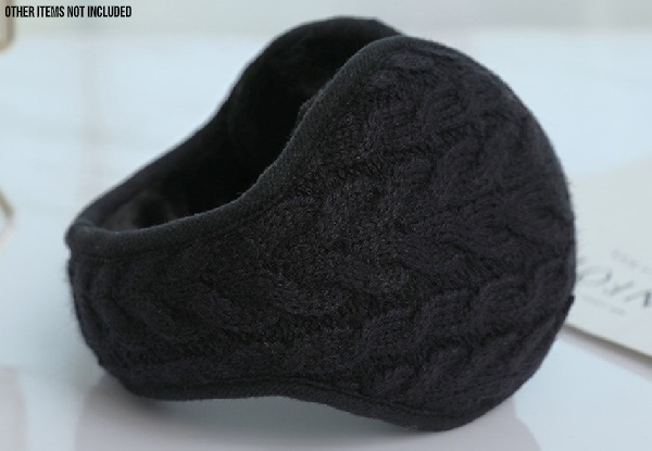 Fleeced Knitted Earmuffs - Four Colours Available & Option for Two