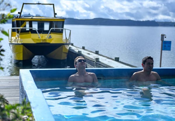New & Unique to KJet Rotorua, Manupirua Hot Pools & Mokoia Island Magic Trip - Options for a Child or Adult