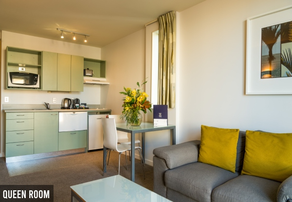 4-Star Stay for Two at Astelia Apartments Wellington Central Incl. Early Check In, Late Check Out, Complimentary Room Upgrade - Options for One or Two Night Stay, & Studio Room or One Bedroom Queen Room