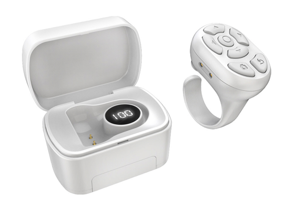 Two-in-One Bluetooth Remote Control Page Turner Ring - Available in Two Colours & Option for Two-Pack