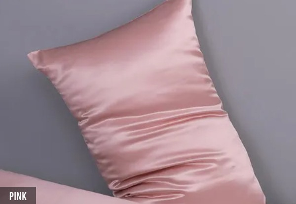 One-Piece 100% Pure Mulberry Silk Pillowcase with Hidden Zipper - Four Colours Available