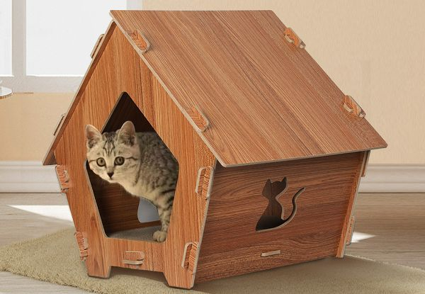 PaWz Cat Corrugated Condo House with Scratching Board - Two Options Available