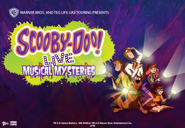 Premium Ticket to Scooby-Doo Live! Musical Mysteries at TSB Theatre, TSB Showplace, Taranaki on Thursday 19th April 10.00am or 1.00pm (Booking & Service Fees Apply)
