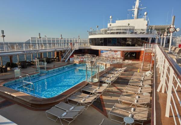 Per-Person, Twin-Share Five-Night Melbourne Fly/Stay/Cruise Package Aboard the Cunard Queen Elizabeth incl. Flight, One-Night Pre-Cruise Accommodation, Sparkling Wine Upon Boarding, Onboard Meals & Entertainment