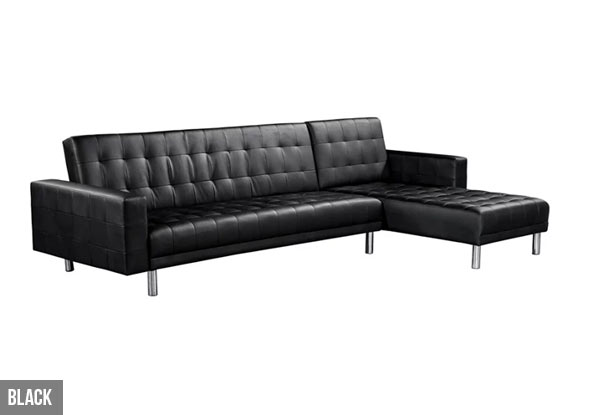Five-Seater Manhattan Sofa Bed or Five-Seater Faux Leather Sofa Bed