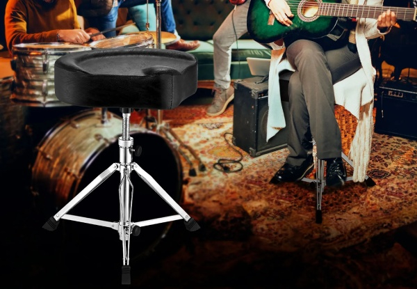 Adjustable Drum Saddle Stool Seat