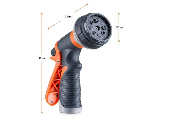 Water Spray Nozzle with Eight Adjustable Watering Patterns