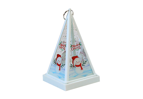 Christmas Decorative Lamp with Hanging Ring - Available in Four Styles & Option for Four-Pack