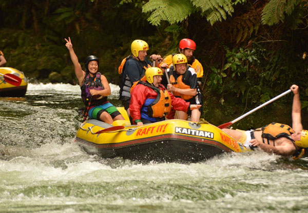 3.5 Hour Kaituna River White Water Rafting Experience incl. Online Photo Pack - Options for Up to 8 People