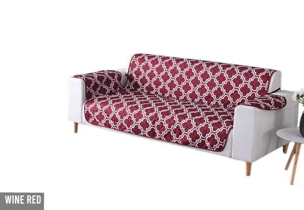 Sofa Couch Protective Cover with Anti-Slip Strap - Six Colours & Three Sizes Available