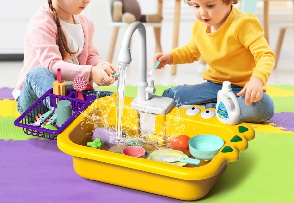 Kid's Kitchen Sink Toy Play Set