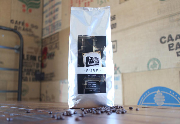 1Kg of Organic Low Caffeine Coffee - Options for Plunger Grind, Espresso & Whole Beans