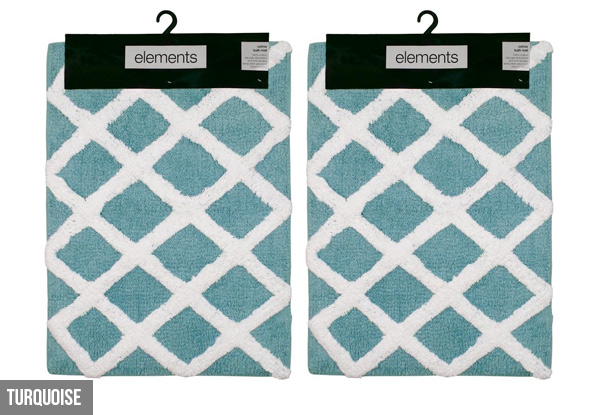 Two-Pack Elements Celino Bath Mat - Three Colours Available