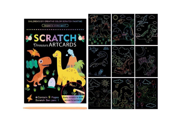 Five-Piece 45 Sheets Scratch Colouring Book