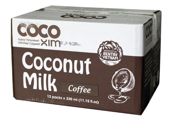 24-Pack 330ml Bottles Coconut Milk - Coffee