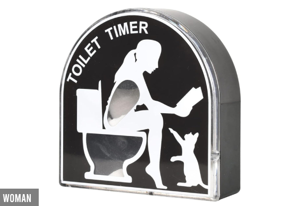 Funny Five-Minute Toilet Timer - Two Styles Available