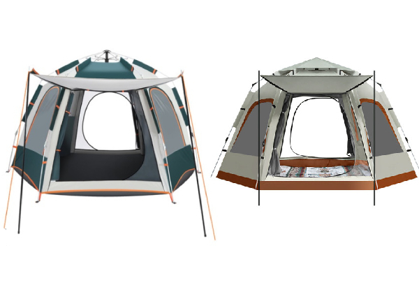 Five-Person Instant Pop-Up Camping Tent - Two Styles Available