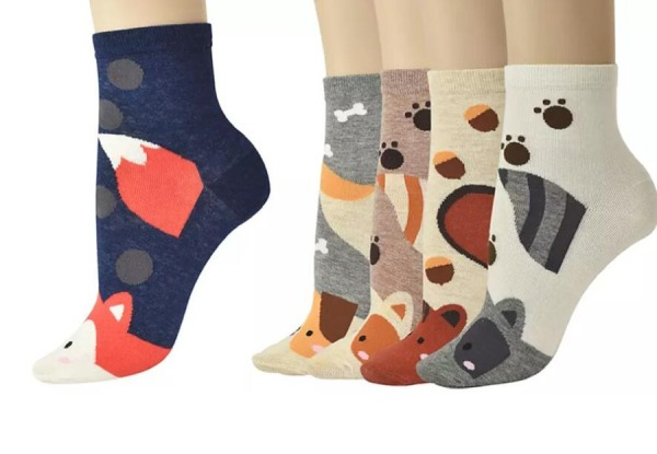 Five-Pack of Animal Socks