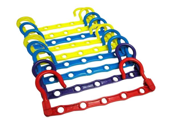 10-Pack of Space-Saving Closet Hangers with Free Delivery