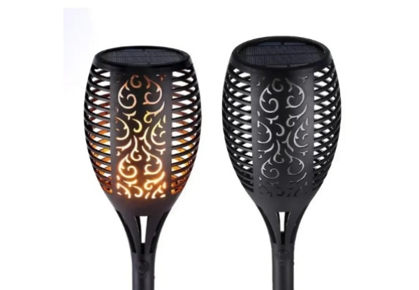 12-LED Solar Flame Flickering Torch Light