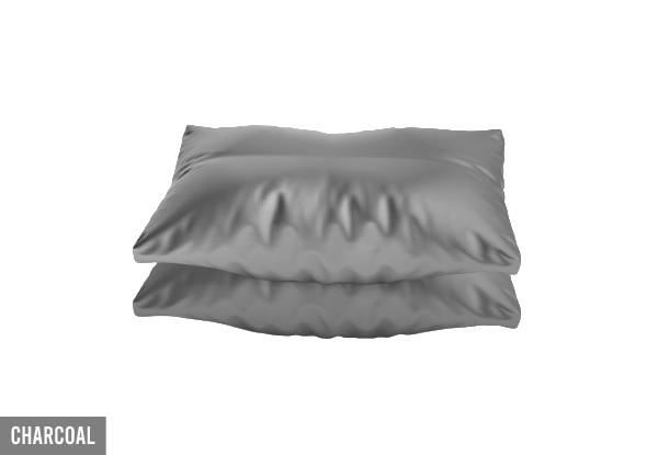 Twin Pack Casa Decor Luxury Satin Pillowcase - Five Colours Available