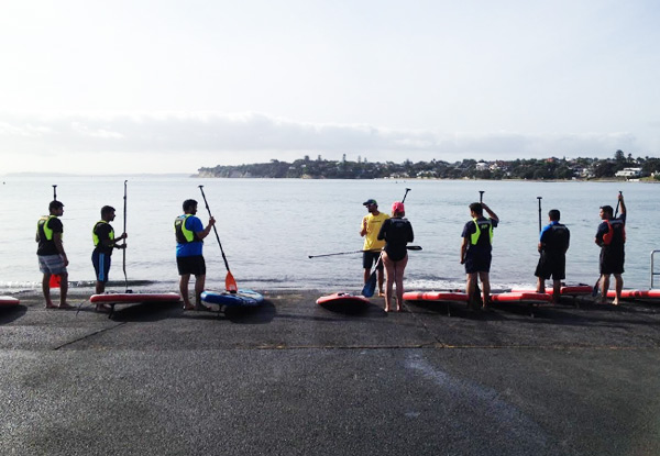 From $25 for a One-Hour Stand-Up Paddleboarding Lesson for One Person –Options for Two, Three & Four People Available
