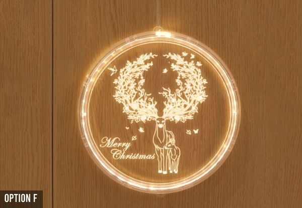 Christmas Decoration Disk Lights - Ten Options Available