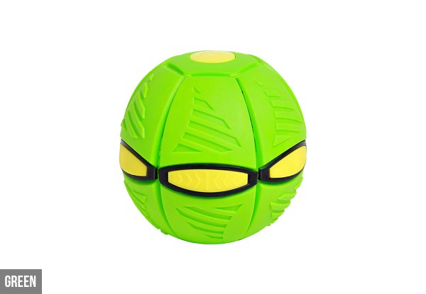 Flying Flat Throw Disc Ball with LED Light - Three Colours Available & Option for Two