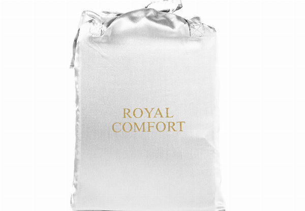 Four-Piece Royal Comfort Satin Sheet Set - Available in Six Colours & Two Sizes