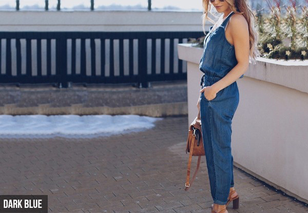 Summer Denim Jumpsuit - Four Sizes Available with Free Delivery