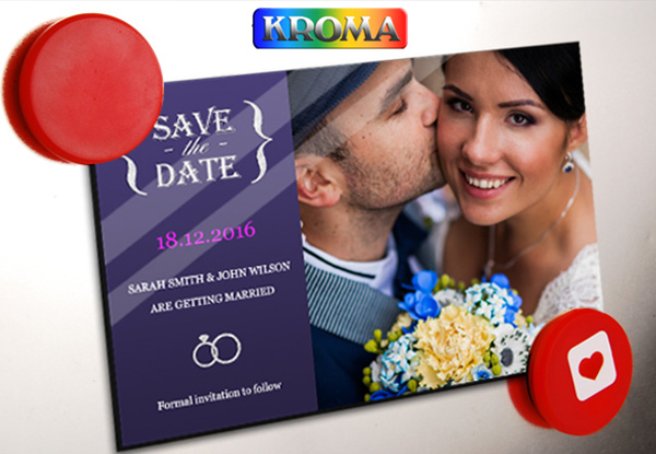 $25 for a 10 Pack of Save the Date Magnets, $39 for 20 or $84 for 50 incl. Nationwide Delivery