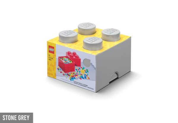 Lego Four-Knob Brick Storage - Available in Eight Colours - Elsewhere Pricing $69.99