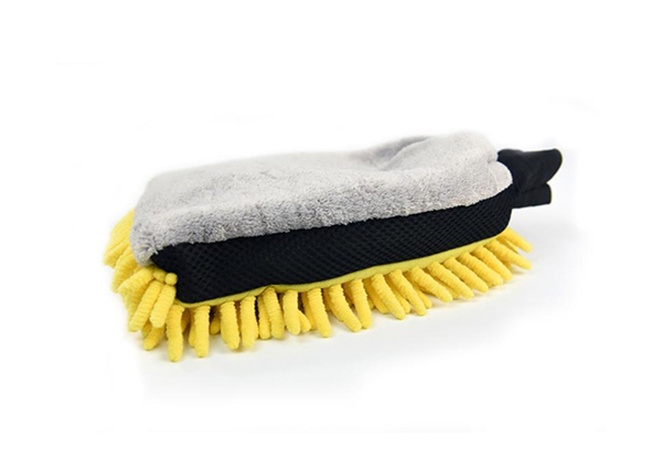 Set of Two Microfibre Two-in-One Car Wash Mitts