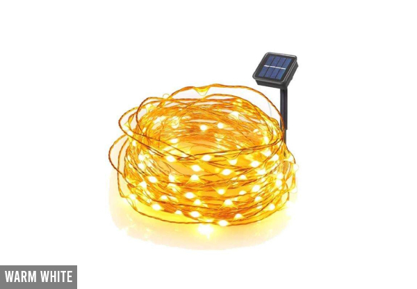 Solar Fairy Lights 20-Metre with 200 LEDs - Available in Three Colours