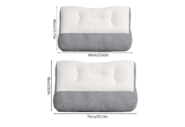 Ergonomic Neck Support Memory Foam Pillow - Two Sizes Available