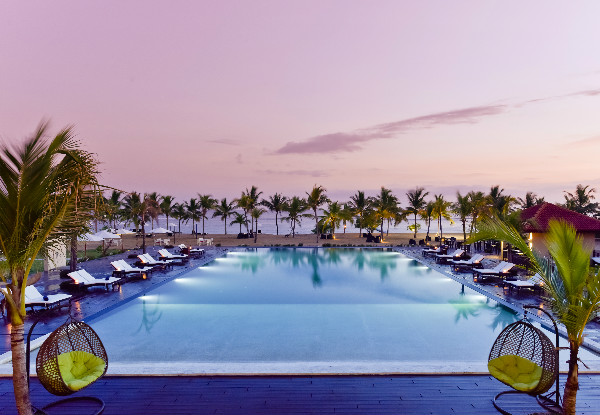 Five-Night Sri Lankan Beach Stay for Two Adults & Two Children incl. Accommodation, Daily Breakfast, Dinner & Two-Way Transport from/to Airport - Options for Deluxe Suite, Ocean Suite & Deluxe Suite with Pool Available